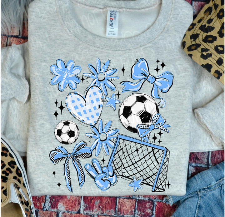 Play Ball Collage Soccer DTF Print