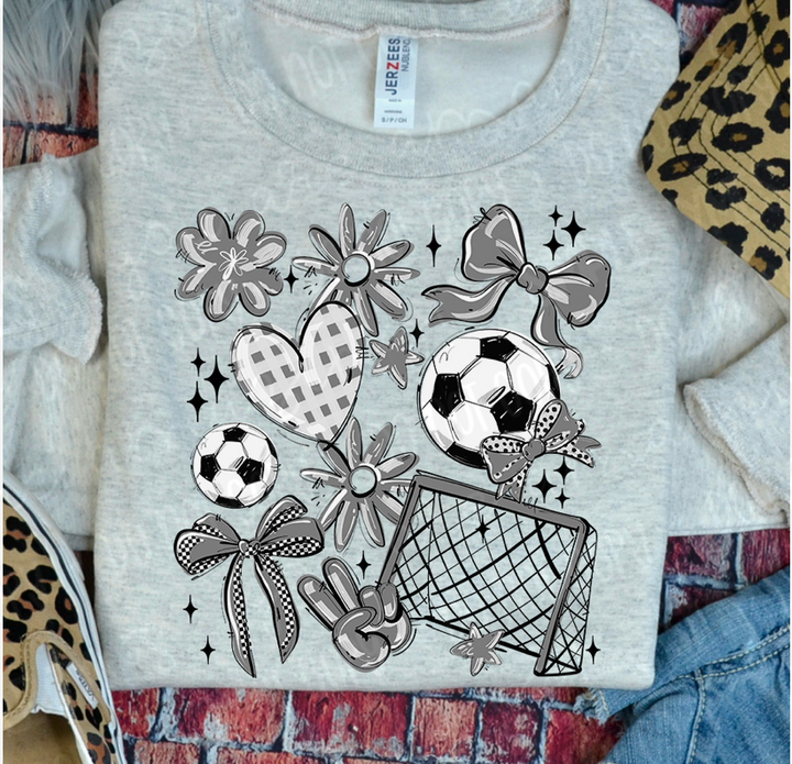 Play Ball Collage Soccer DTF Print
