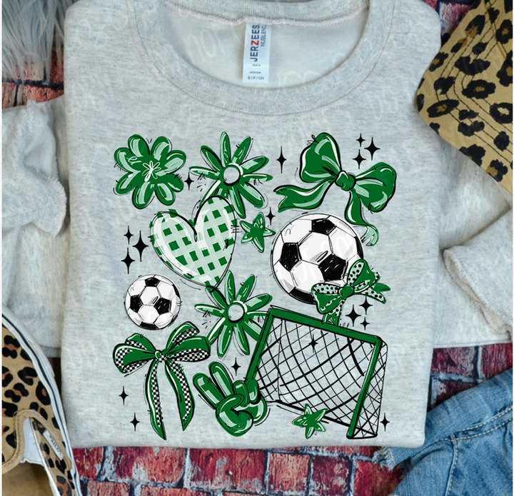 Play Ball Collage Soccer DTF Print