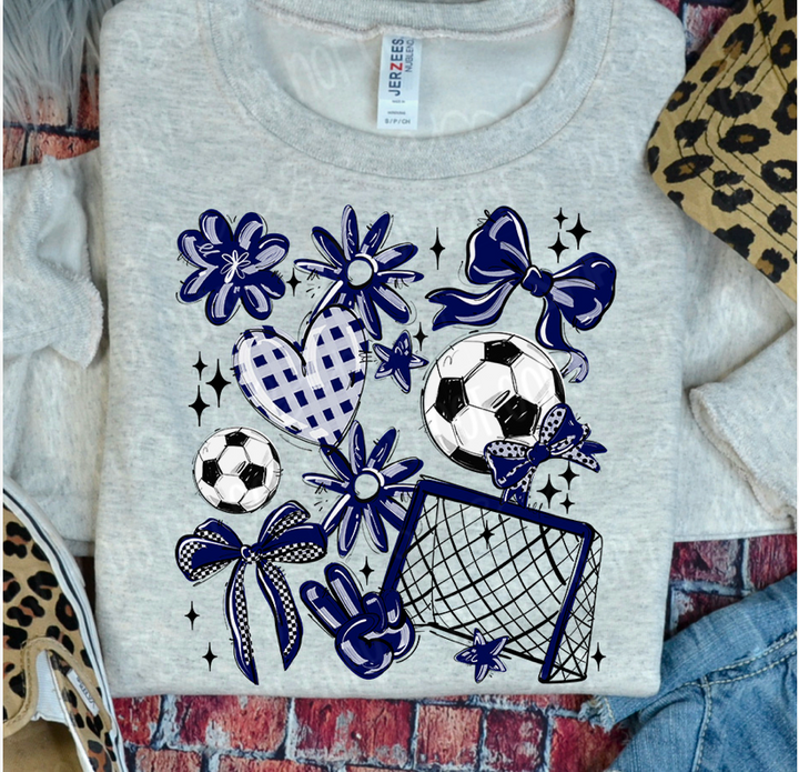 Play Ball Collage Soccer DTF Print