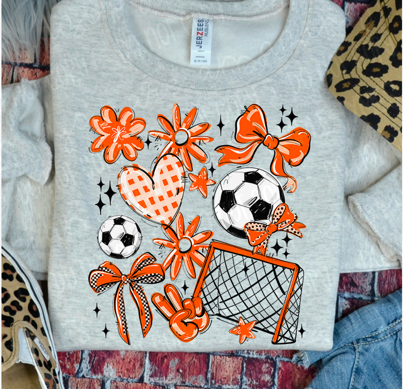 Play Ball Collage Soccer DTF Print