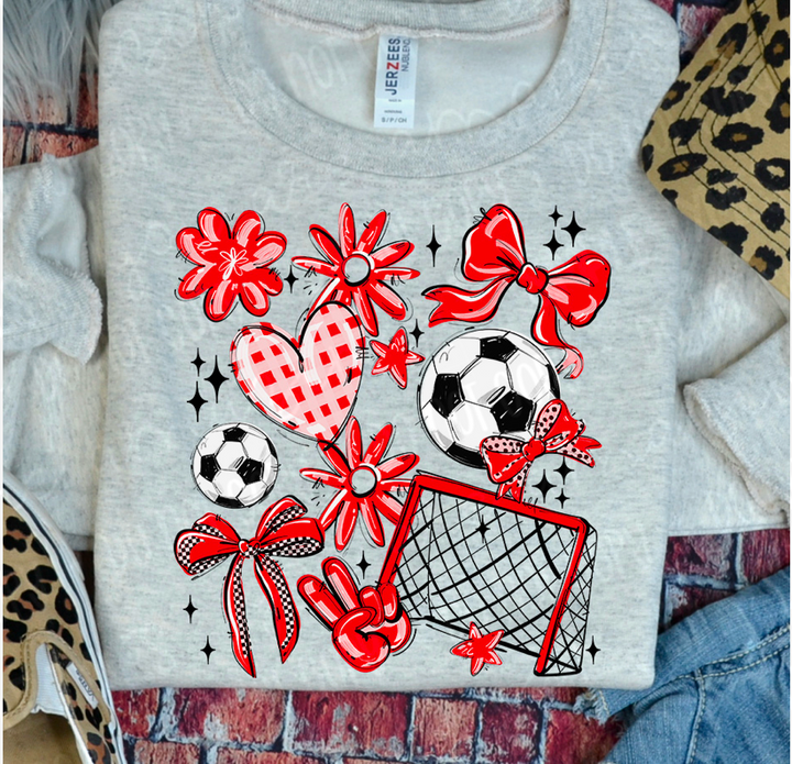Play Ball Collage Soccer DTF Print