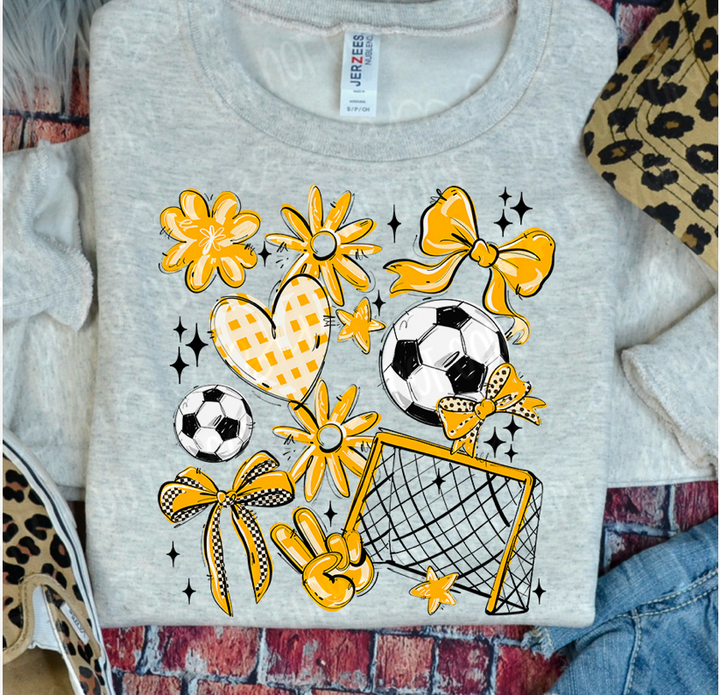 Play Ball Collage Soccer DTF Print