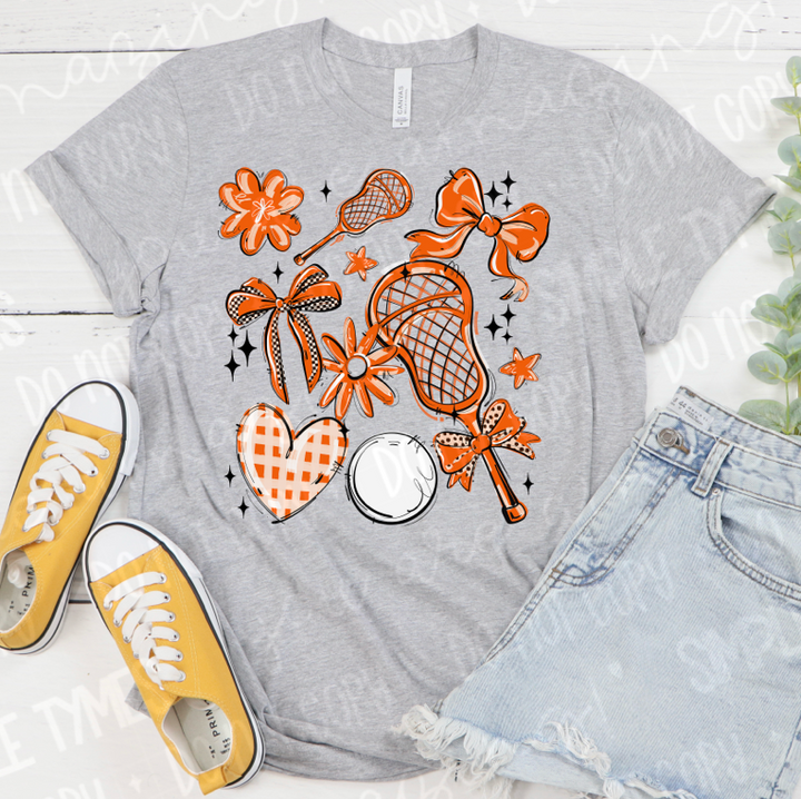 Play Ball Lacrosse Collage DTF Print