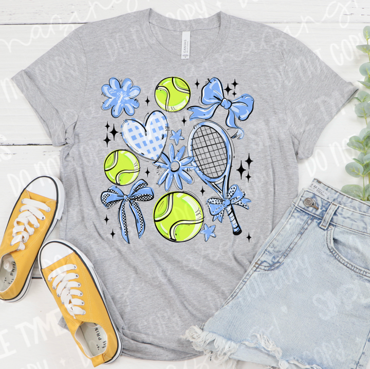 Play Ball Tennis Collage DTF Print