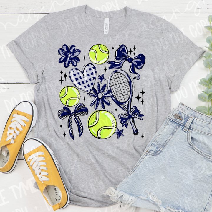 Play Ball Tennis Collage DTF Print