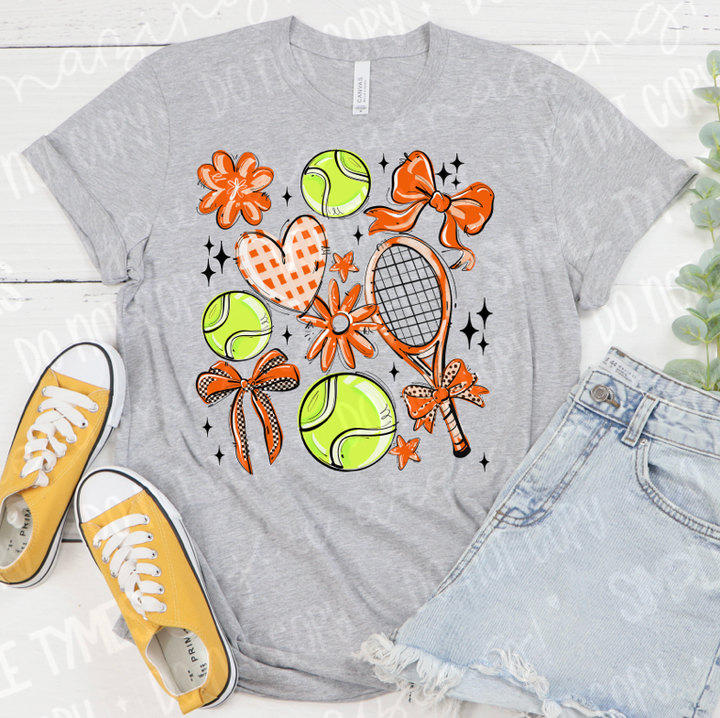 Play Ball Tennis Collage DTF Print