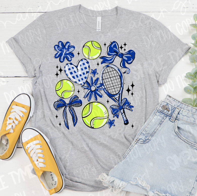 Play Ball Tennis Collage DTF Print