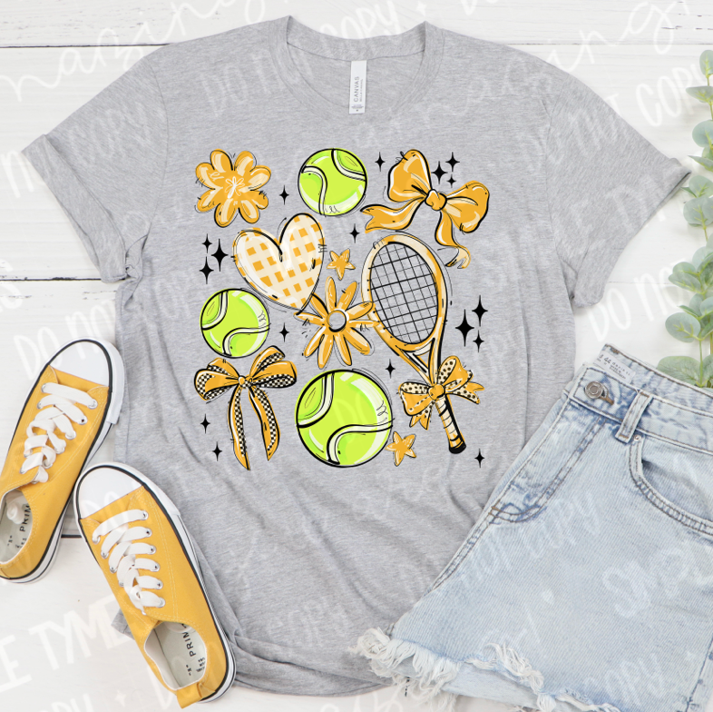 Play Ball Tennis Collage DTF Print