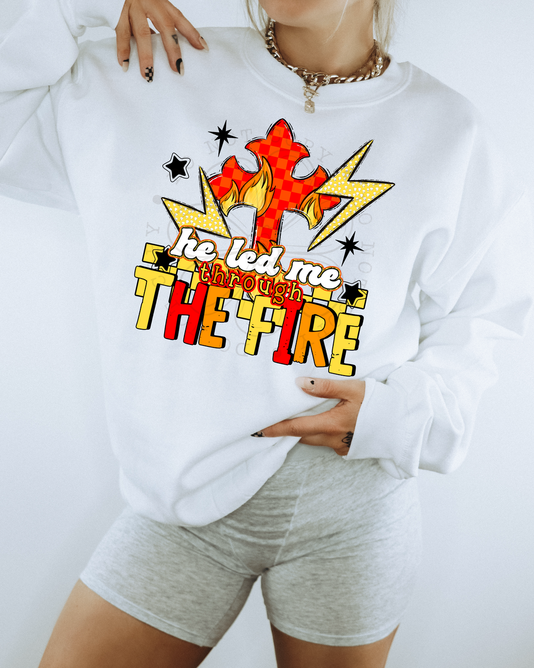 He Led Me Through The Fire DTF Print
