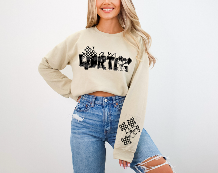 I Am Worthy SLEEVE DTF Print