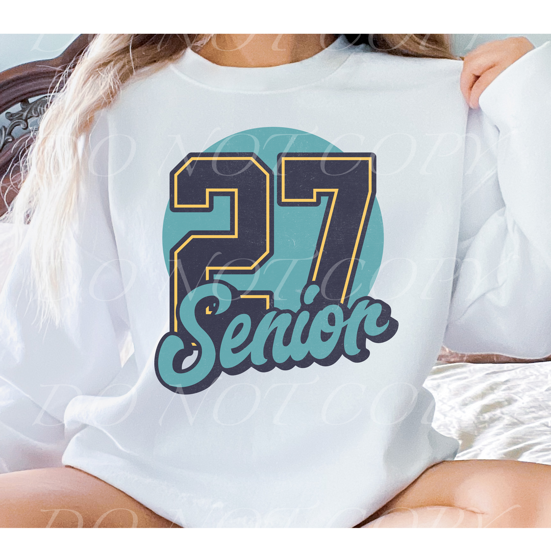 Senior Distressed DTF Print