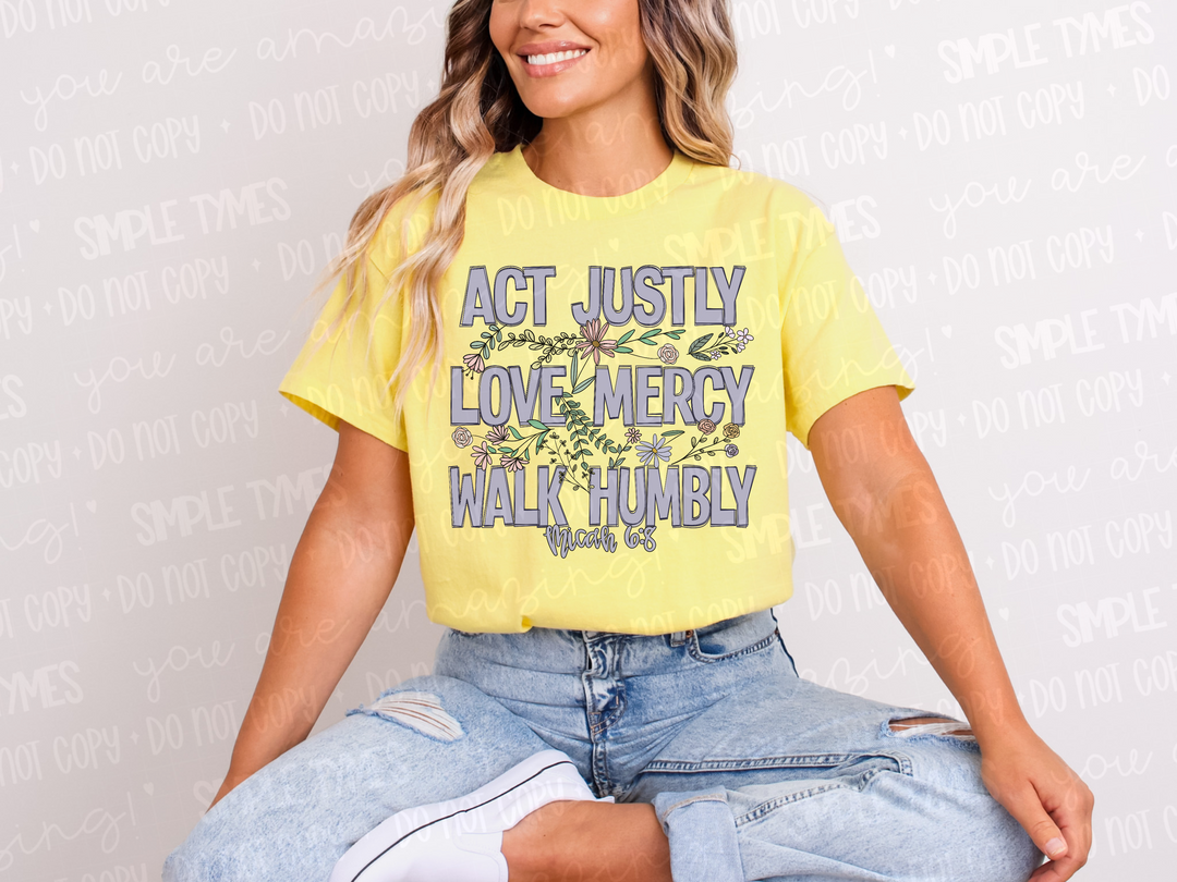 Act Justly DTF Print