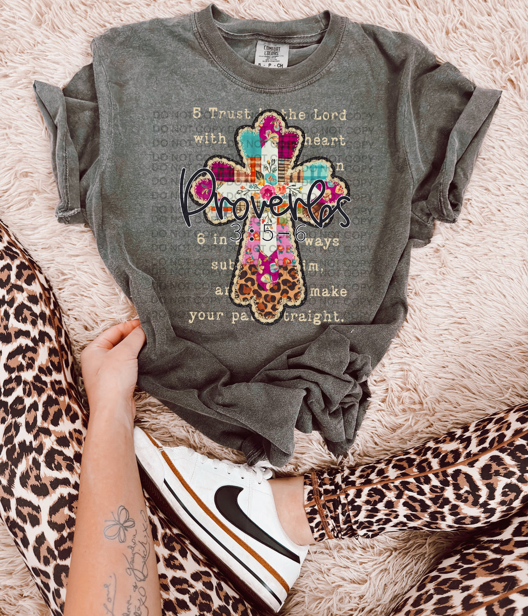 Proverbs 3:5-6 DTF Print