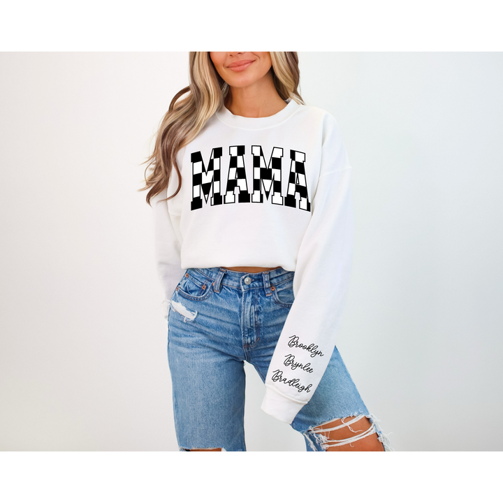 Checkered Mama Custom DTF Print