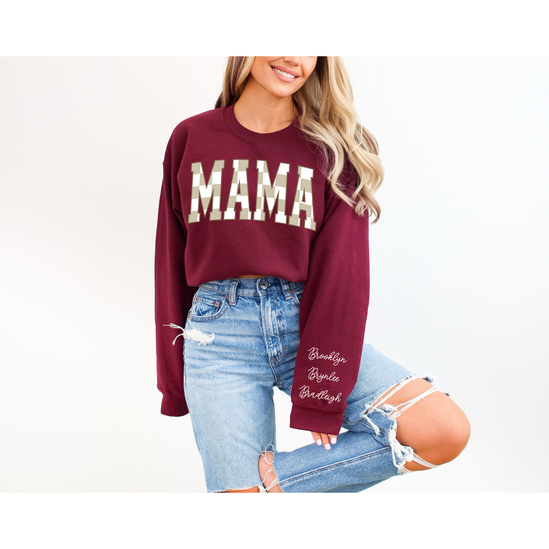 Checkered Mama Custom DTF Print