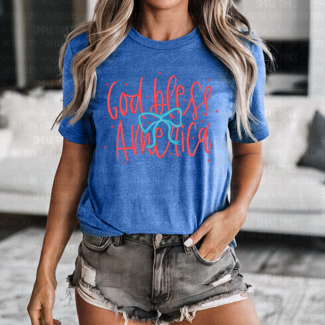 God Bless America DTF Print