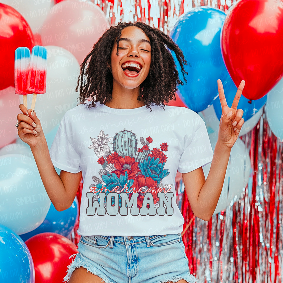 American Woman DTF Print