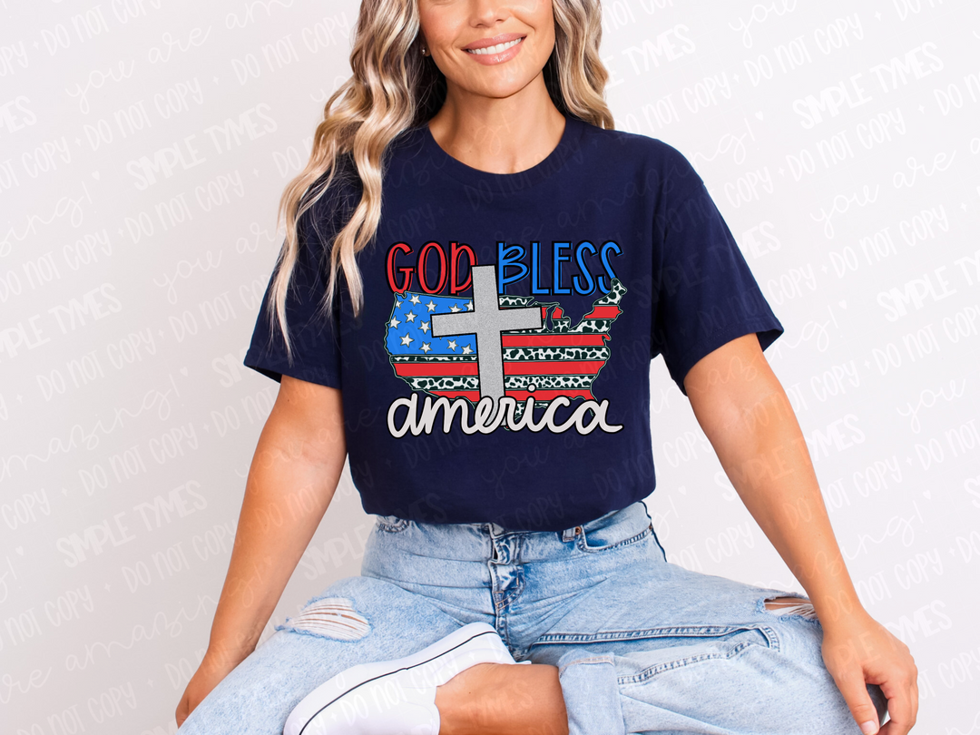 God Bless America DTF Print