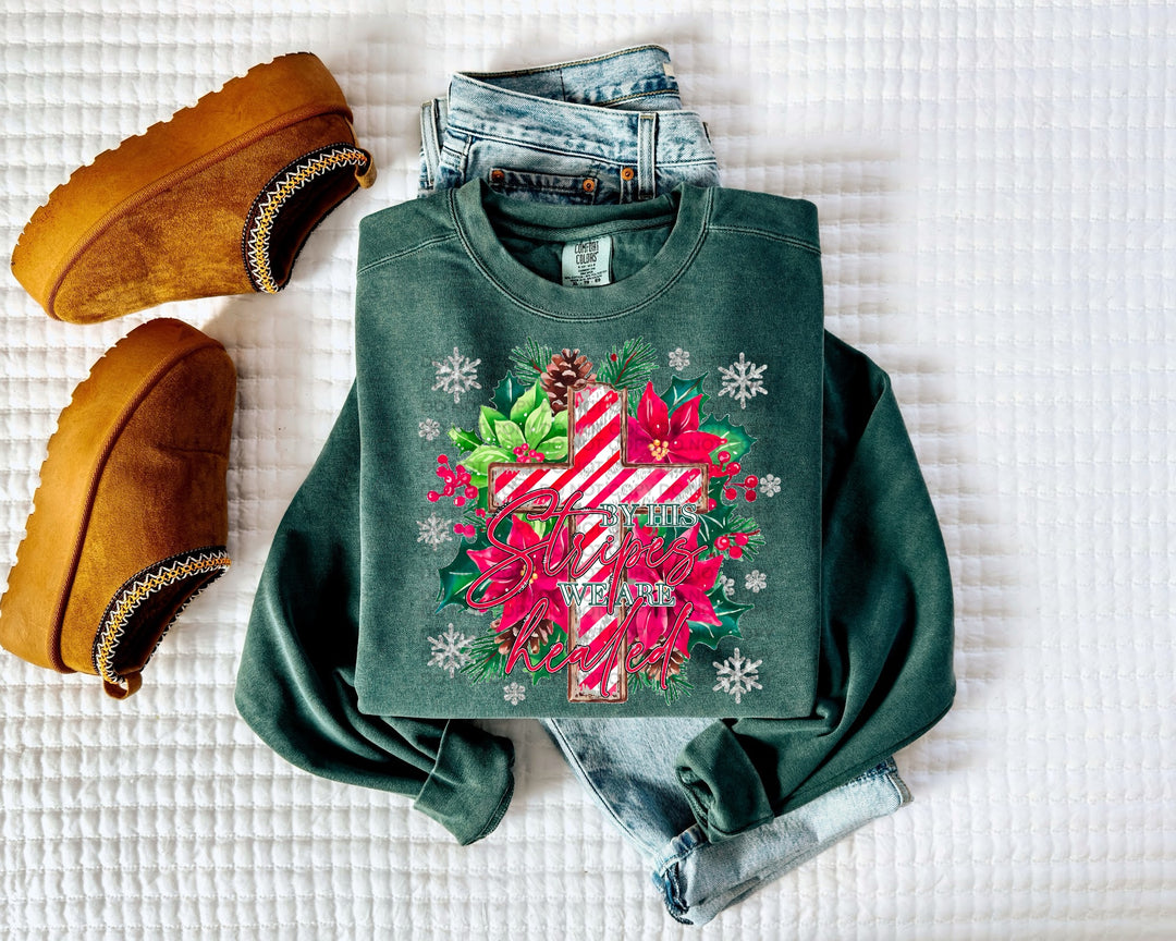 By His Stripes We Are Healed DTF Print