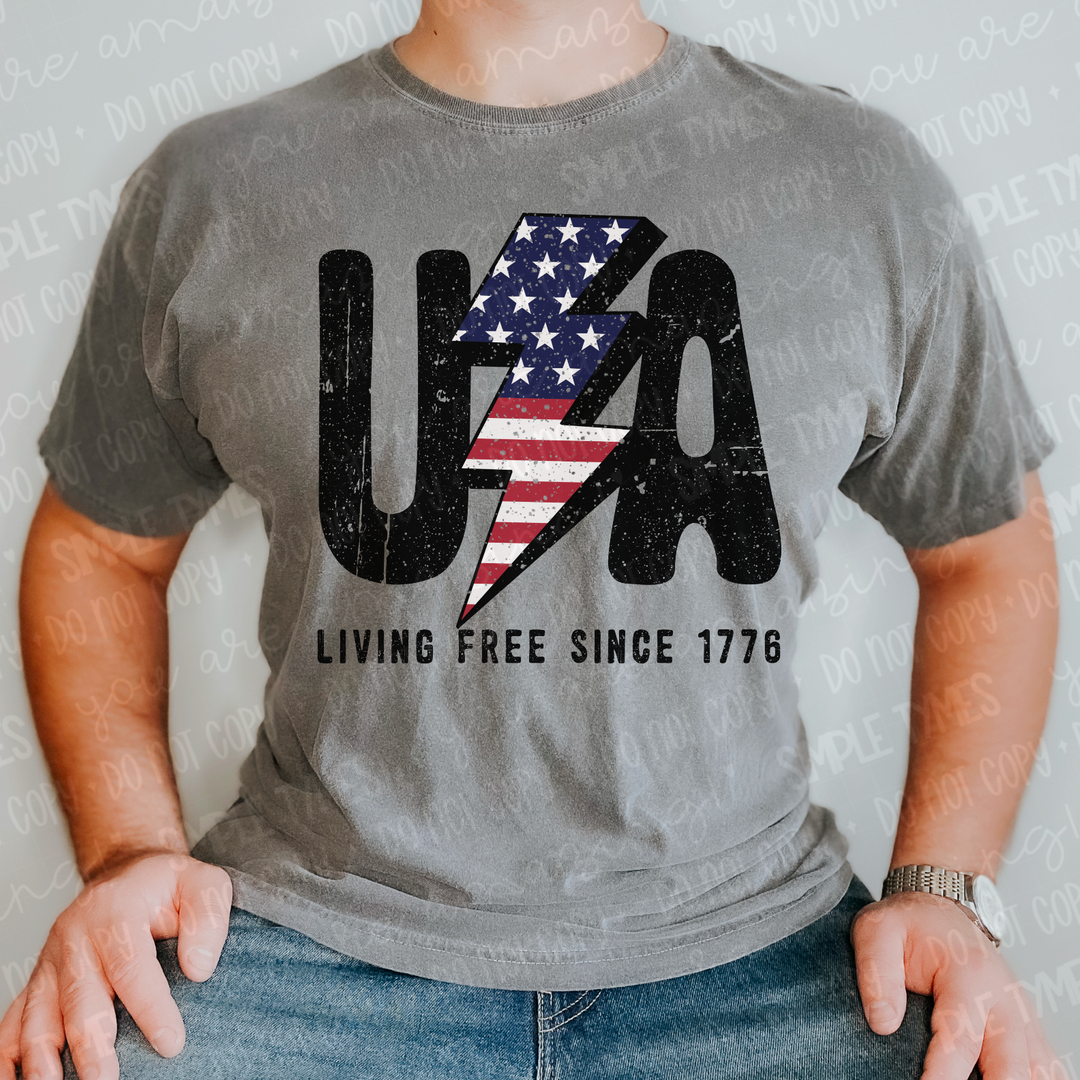 Living Free Since 1776 DTF Print
