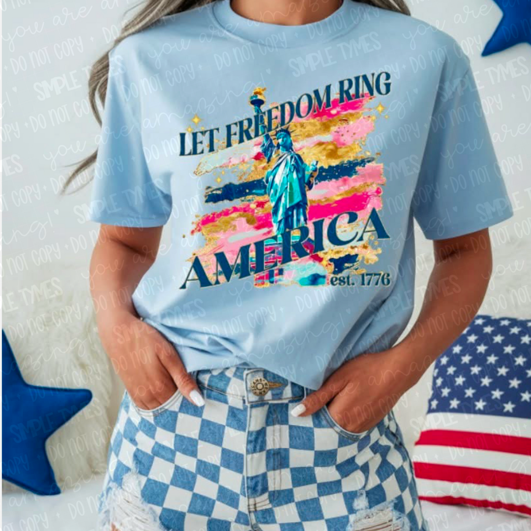 Let Freedom Ring DTF Print