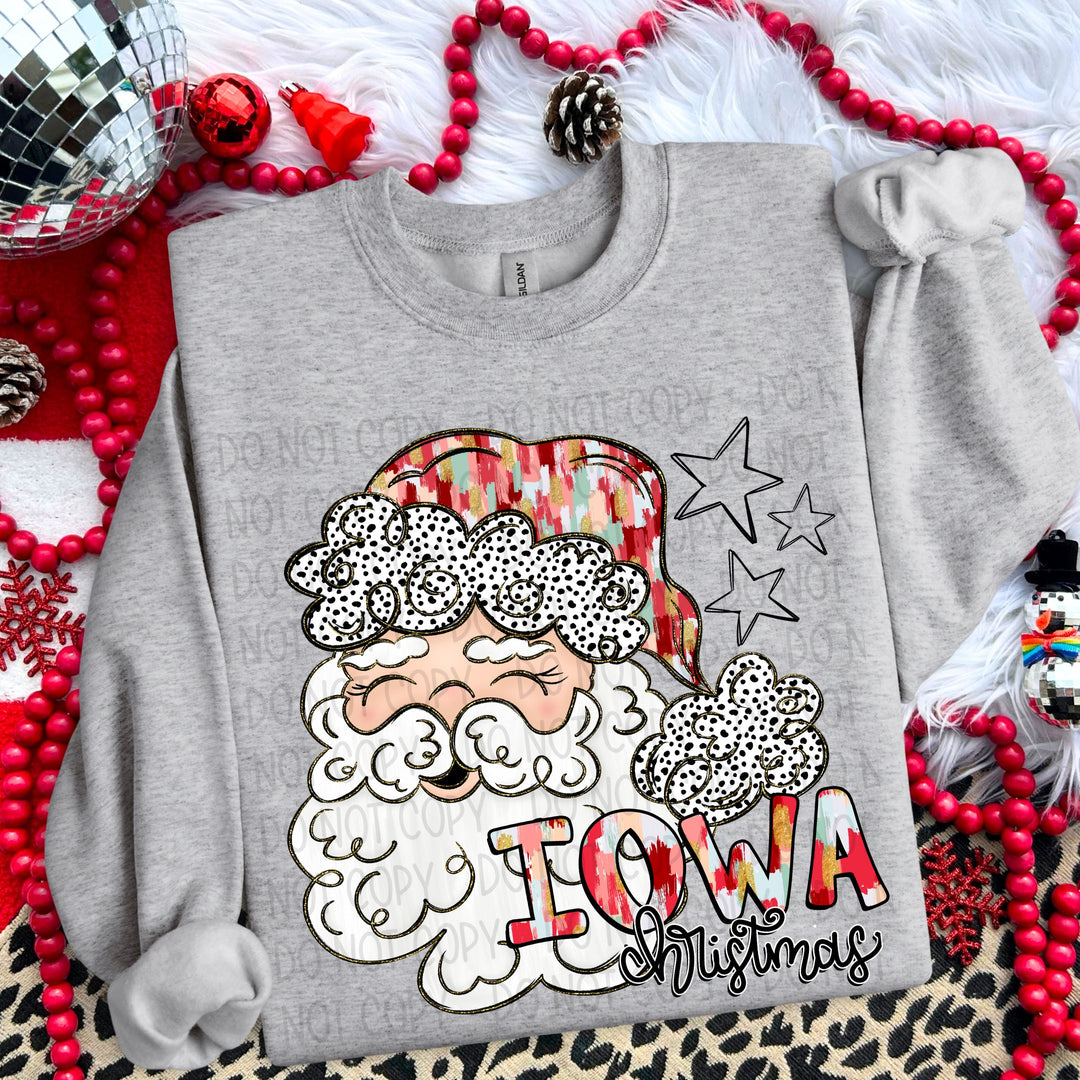 Christmas States DTF Print