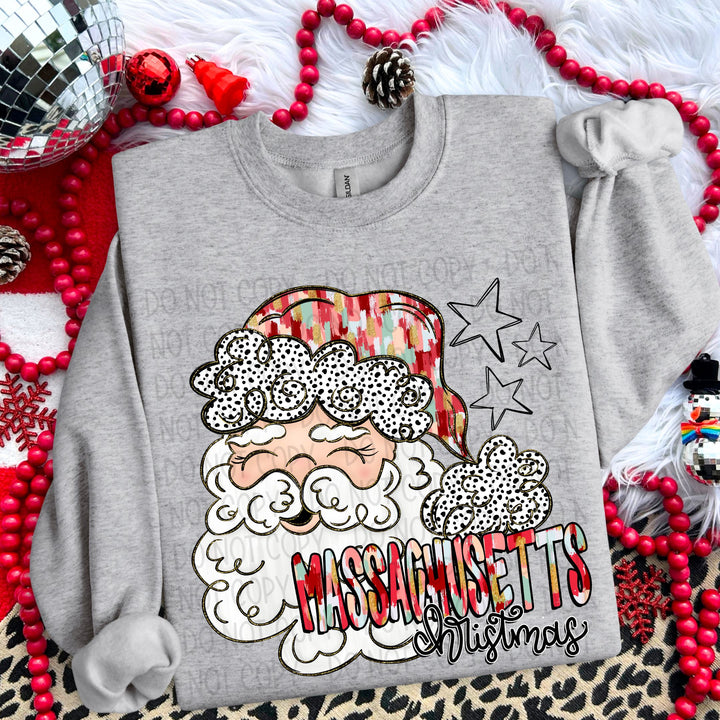 Christmas States DTF Print