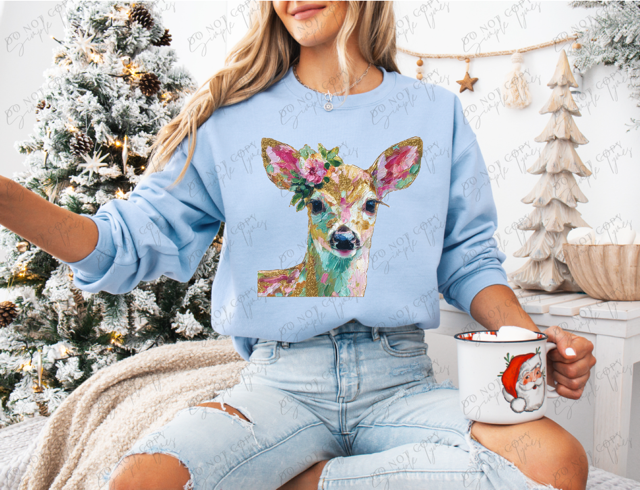 Painted Doe DTF Print