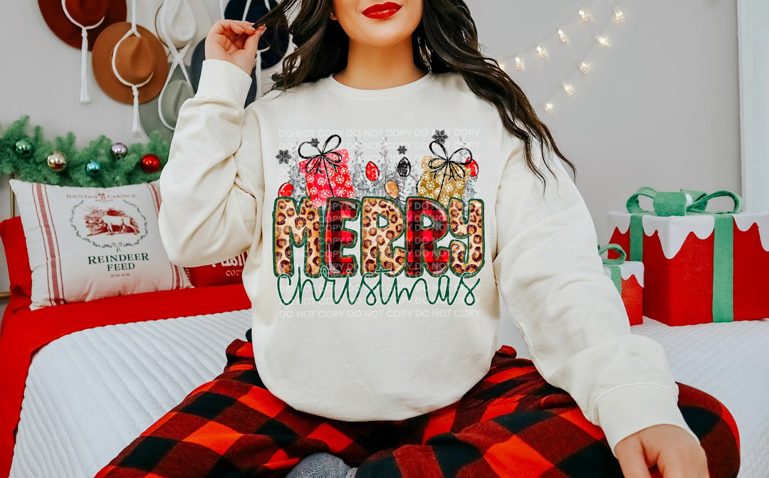 Merry Christmas DTF Print