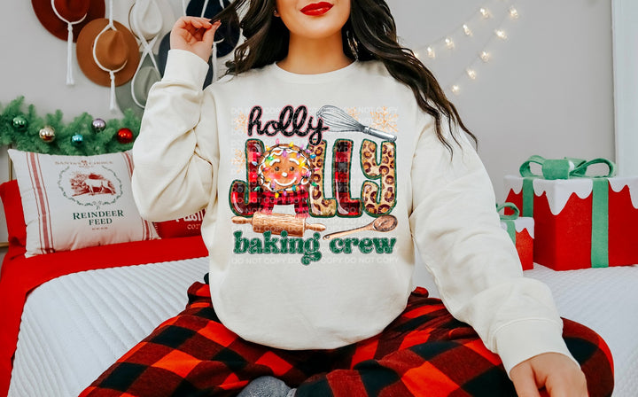 Holly Jolly Baking Crew DTF Print