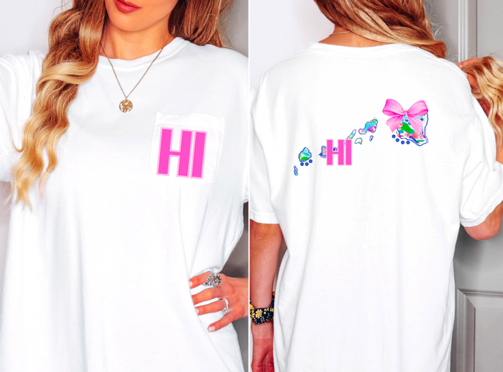 Lily Bow States FRONT DTF Print