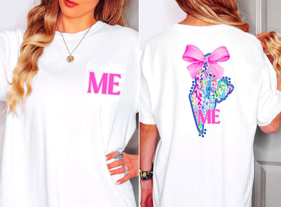 Lily Bow States FRONT DTF Print