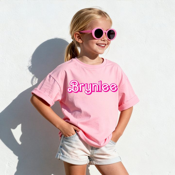 Barbie Letters Custom DTF Print