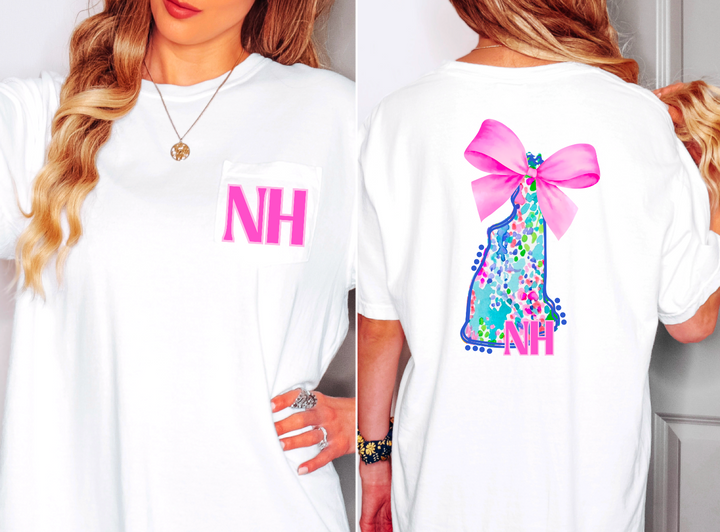 Lily Bow States FRONT DTF Print