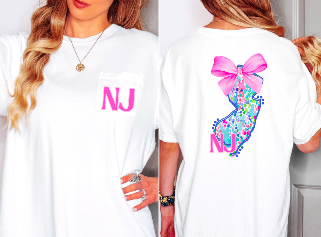 Lily Bow States FRONT DTF Print