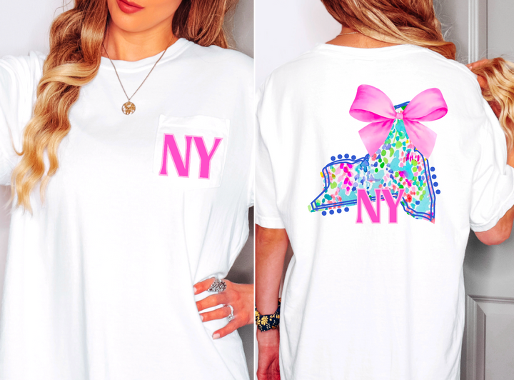 Lily Bow States FRONT DTF Print