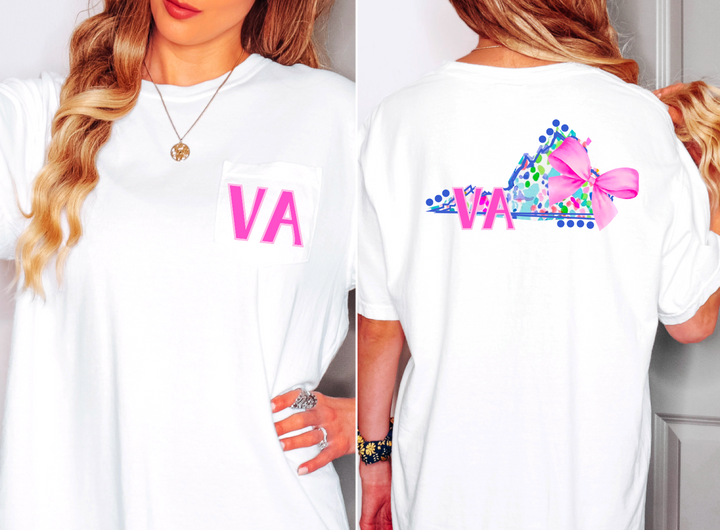 Lily Bow States FRONT DTF Print