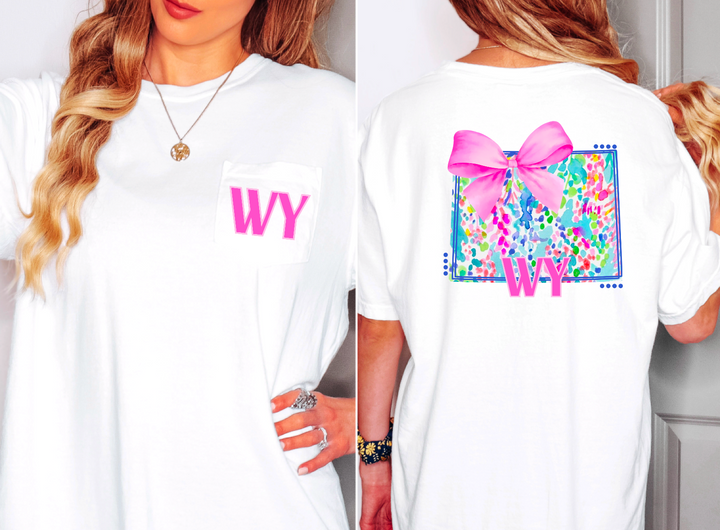 Lily Bow States FRONT DTF Print