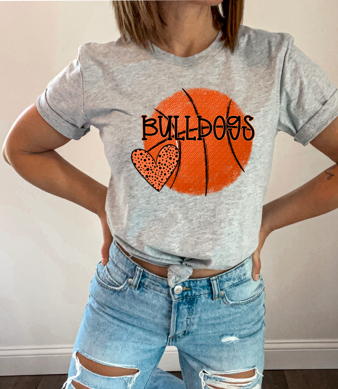 Bulldogs Basketball DTF Print