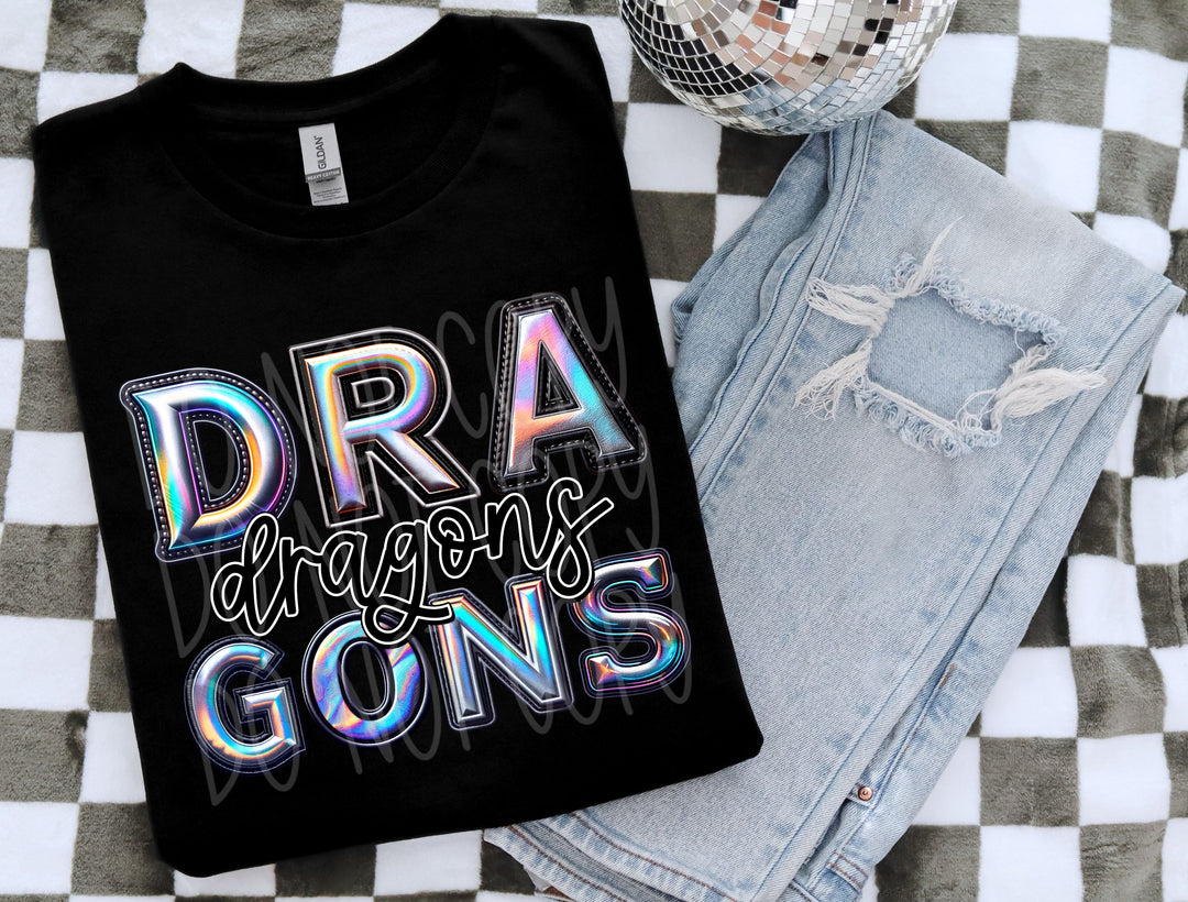 Holographic Mascots (A-S) DTF Print