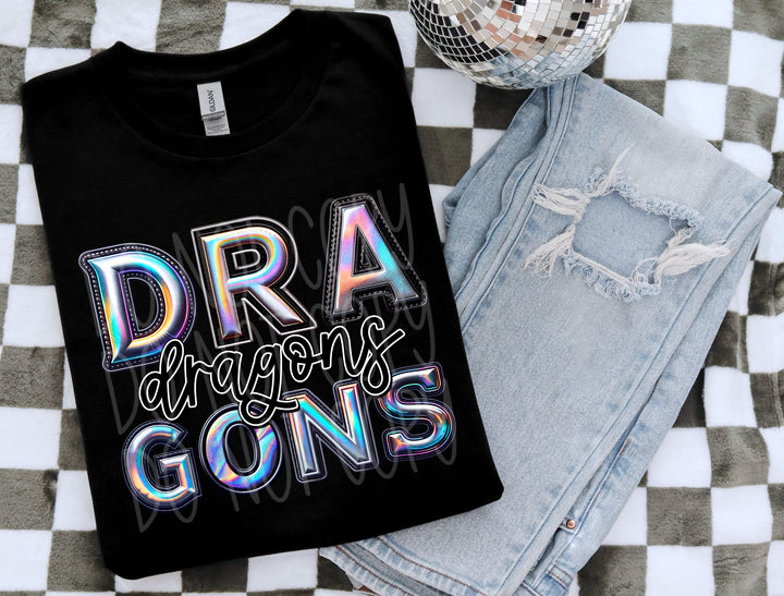 Holographic Mascots (A-S) DTF Print