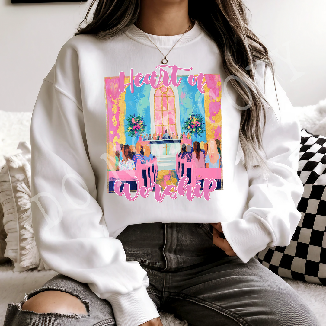 Heart Of Worship DTF Print