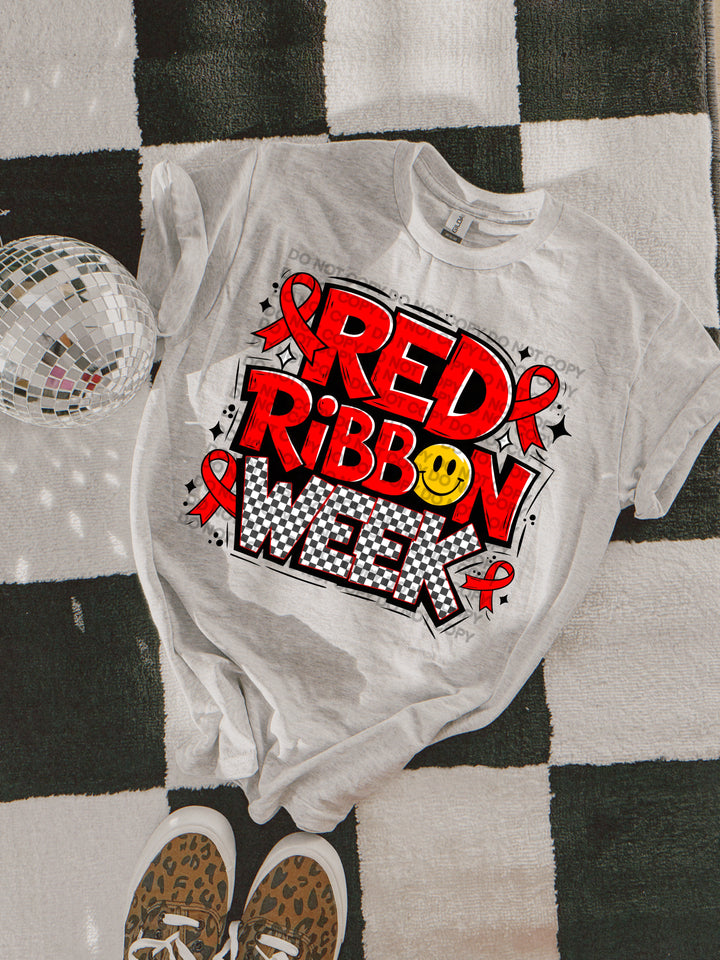 Red Ribbon Week DTF Print