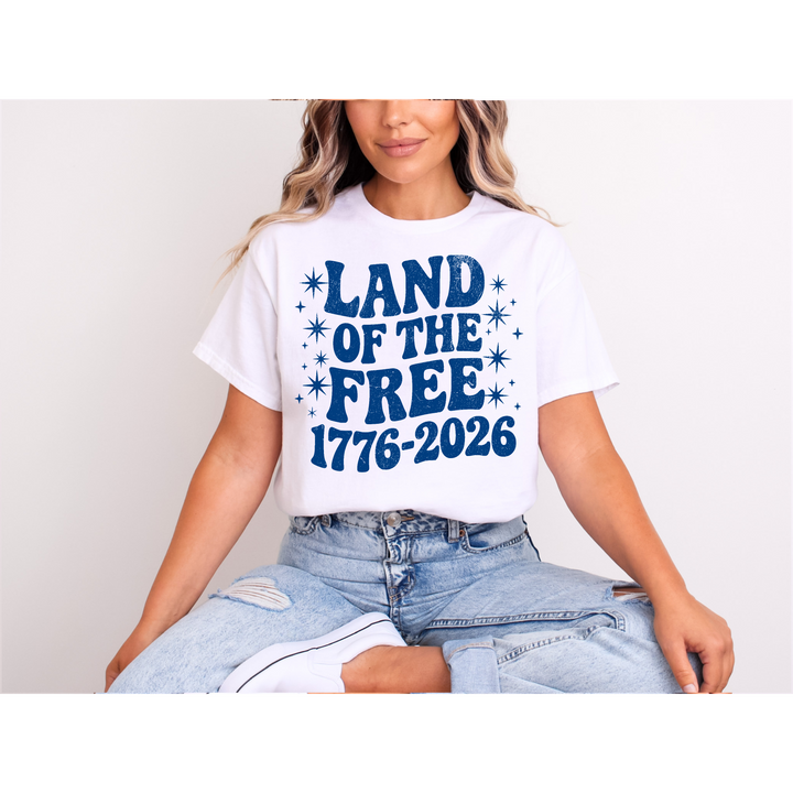 Land Of The Free Grunge DTF Print
