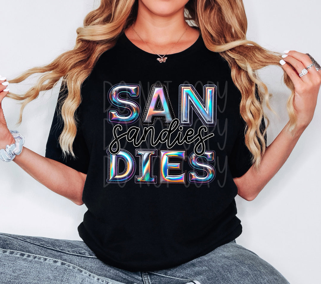 Holographic Mascots (A-S) DTF Print