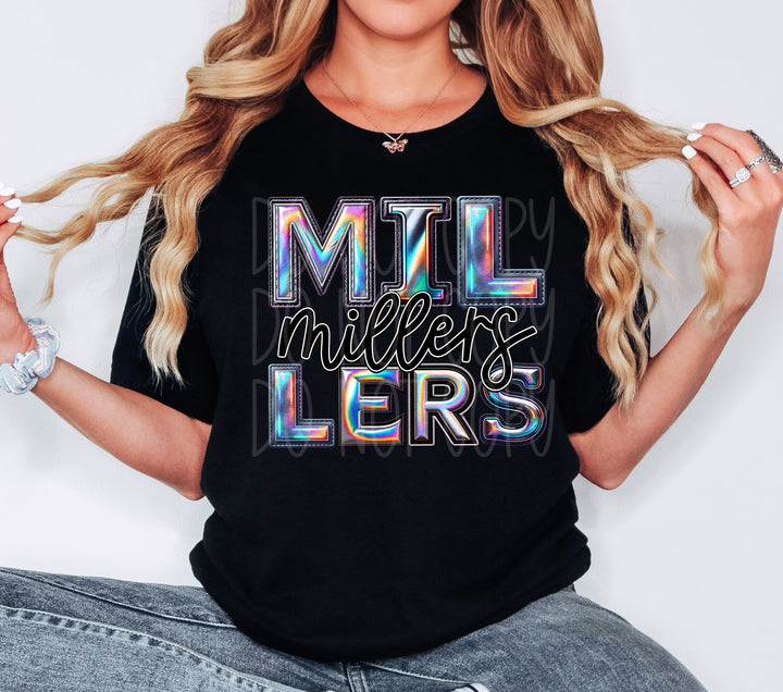 Holographic Mascots (A-S) DTF Print