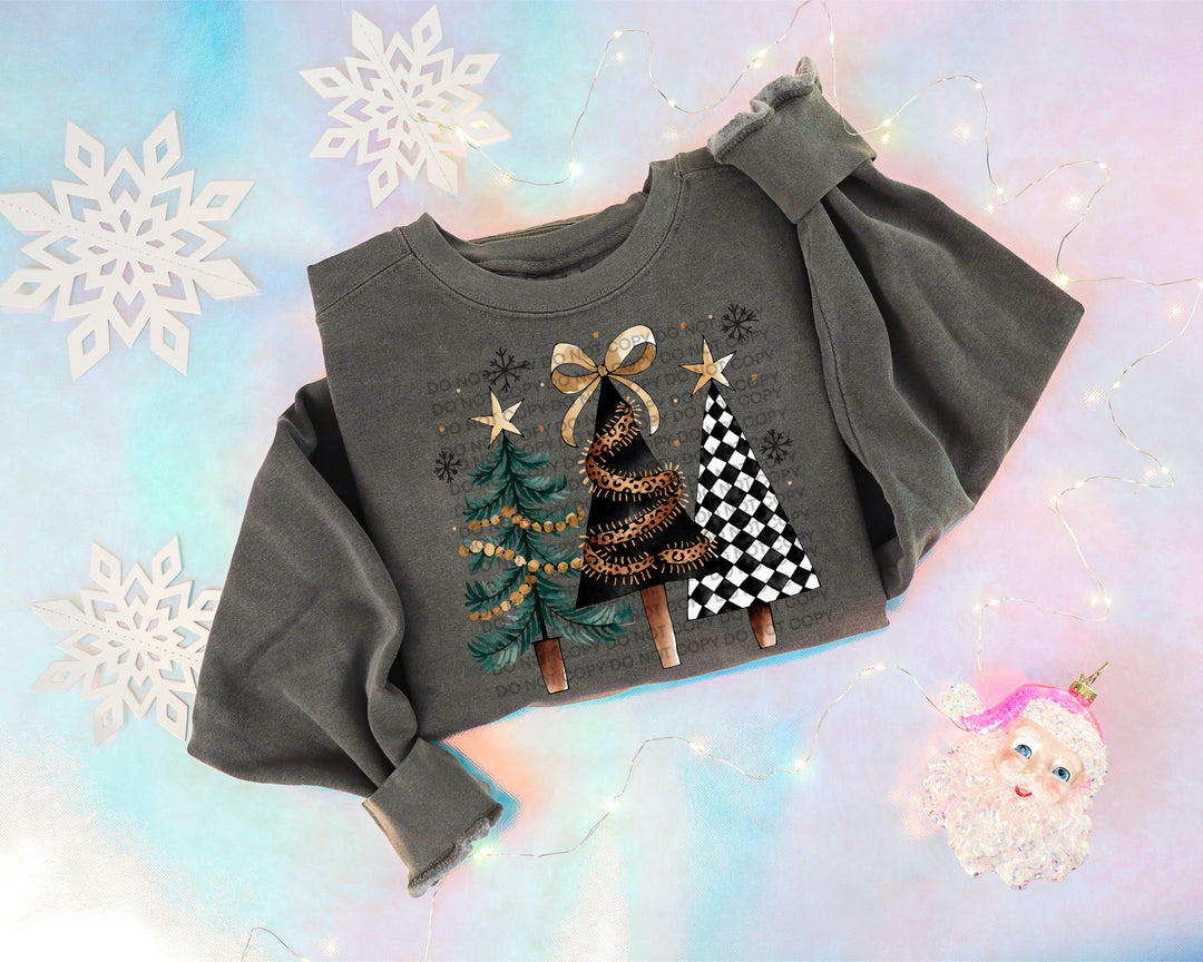 Christmas Tree Trio DTF Print