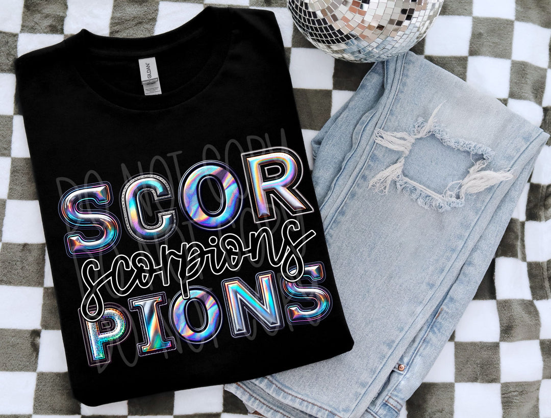 Holographic Mascots (A-S) DTF Print