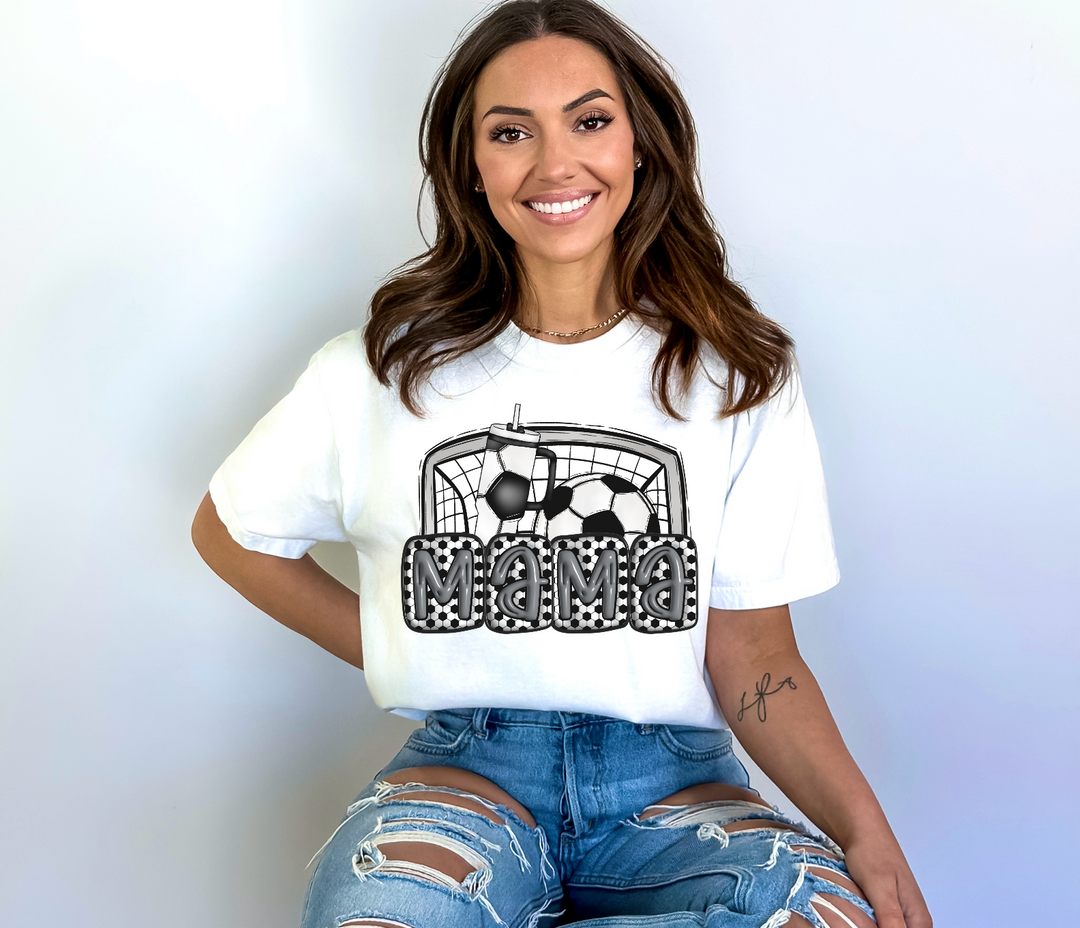 Mama Soccer Net and Cup DTF Print